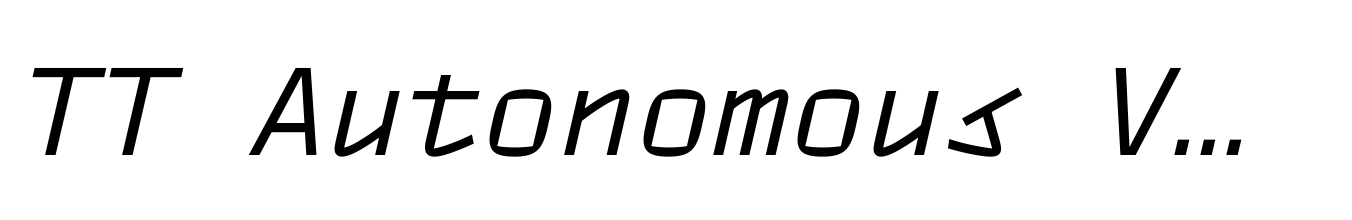 TT Autonomous Variable Mono Italic